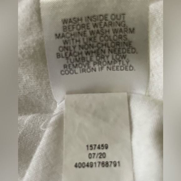 Vylette Women's Size M White Long Sleeve Cropped Top Stretch Scoop Neck - Picture 6 of 7